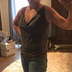 Olive Alice + Olivia Lucy Linen top, small, EUC